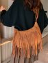 Fringe Decor Hobo Bag