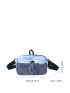 Tie Dye Letter Graphic Drawstring Detail Waist Bag