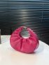 Mini Neon Pink Ruched Bag