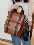 Studded Decor Vintage Design Classic Backpack