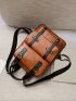 Studded Decor Vintage Design Classic Backpack