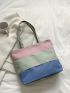 Colorblock Shopper Bag