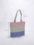 Colorblock Shopper Bag