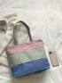 Colorblock Shopper Bag