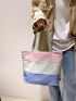 Colorblock Shopper Bag