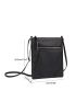 Minimalist Square Bag Small Zipper Black