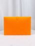 Neon Orange Large Capacity Square Bag