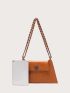 Metal Decor Large Capacity Chain Novelty Bag