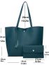 Litchi Embossed Tassel Decor Shoulder Tote Bag With Purse, Mothers Day Gift For Mom, Best Work Bag For Women