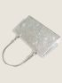 Mini Rhinestone Decor Chain Evening Bag