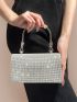 Mini Rhinestone Decor Chain Evening Bag