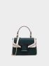 Mini Color Block Flap Chain Square Bag