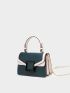 Mini Color Block Flap Chain Square Bag