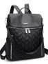 Quilted Detail Functional Backpack