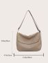 Minimalist Flap Hobo Bag