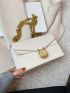 Metal Decor Flap Chain Square Bag