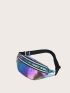 Holographic Zip Front Fanny Pack