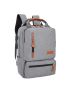 3pcs Casual Business Men Computer Backpack Light 15 inch Laptop Bag Set, Waterproof Oxford Cloth Lady Anti-theft Travel Backpack Gray Set