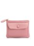 Litchi Embossed Snap Button Coin Purse