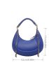 Metal Decor Chain Strap Hobo Bag