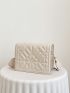 Mini Stylish Quilted Flap Square Bag