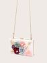 Mini Flower Decor Chain Box Bag