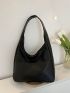 Minimalist Snap Button Hobo Bag