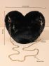 Heart Design Fuzzy Chain Novelty Bag