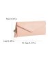 Litchi Embossed Heart & Tassel Decor Long Wallet