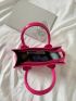 Mini Neon Pink Square Bag