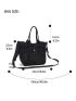 Simple Canvas Square Bag, Fashion Solid Color Crossbody Bag, Women's Shoulder Bag