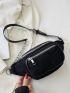 Zip Front Waist Bag