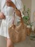 Hollow Out Straw Bag