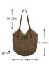 Hollow Out Straw Bag