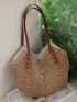 Hollow Out Straw Bag