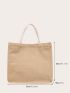 Minimalist Linen Shopper Bag