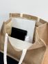 Minimalist Linen Shopper Bag