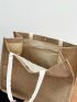 Minimalist Linen Shopper Bag