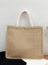 Minimalist Linen Shopper Bag