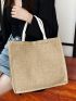 Minimalist Linen Shopper Bag