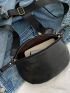 Minimalist Zipper Waist Bag With Coin Purse