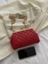 Quilted Kiss Lock Crossbody Bag