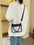 Mini Square Bag Chain Decor Clear Design Fashion Style