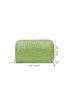 Crocodile Embossed Long Wallet