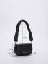 Mini Letter Graphic Flap Square Bag