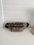 Leopard Pattern Zipper Waist Bag