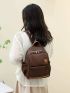 Tassel Detail Functional Backpack