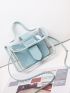 Clear Satchel Bag With Inner Pouch