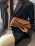 Minimalist Flap Baguette Bag