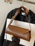 Minimalist Flap Baguette Bag